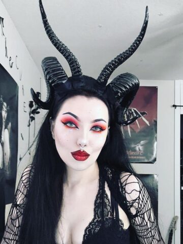 The Baphomet Horns Headpiece