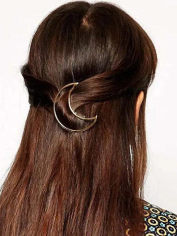 Witchy Crescent Moon Hair Clip