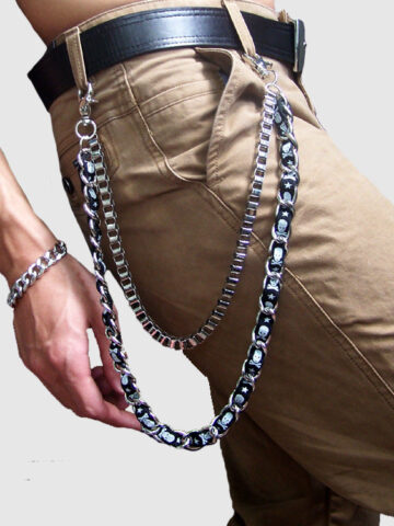 Rock Skull Belt Chain