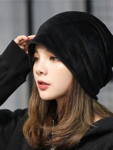 Velvet Beanie Hat