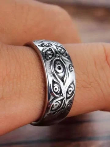 Gothic Simple Hip Hop Evil Eye Demon Ring