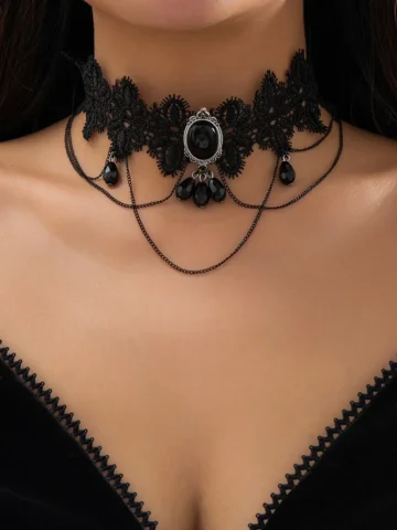 Gothic Lolita Lace Vintage Collar