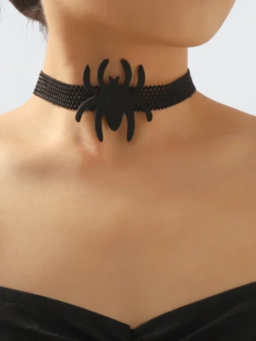 Gothic Halloween Dark Spider Choker
