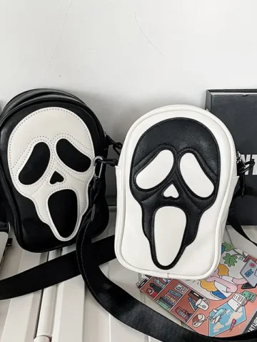 Gothic Women Fashion Funny Ghost Skull Messenger Bag