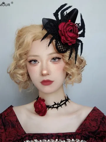 Gothic Halloween Spider Topper Vintage Headwear