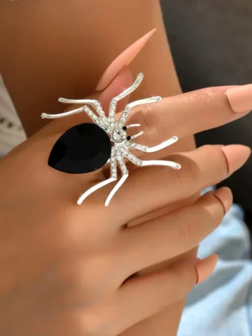 Fashion Exaggerated Halloween Gothic Spider Ring