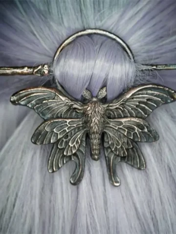 Women Gothic Retro Creative Moth Insect Hairpin