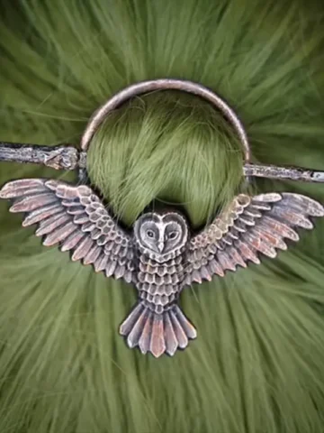 Women Gothic Vintage Owl Hairpin