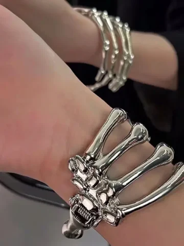 Halloween Women Fashion Dark Gothic Skull Ghost Claw Bracelet