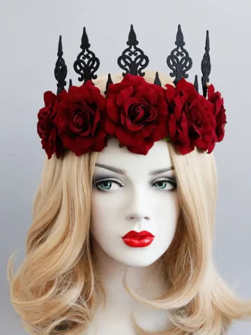 Gothic Vintage Rose Halloween Hair Accessories